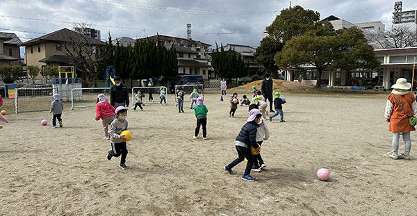 立誠保育園でサッカー巡回指導を実施いたしました