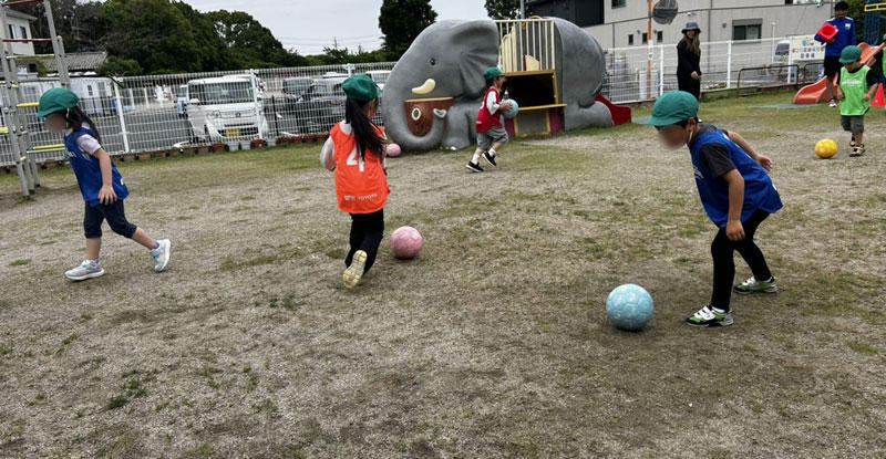 第2石薬師保育園でサッカー巡回指導を実施いたしました