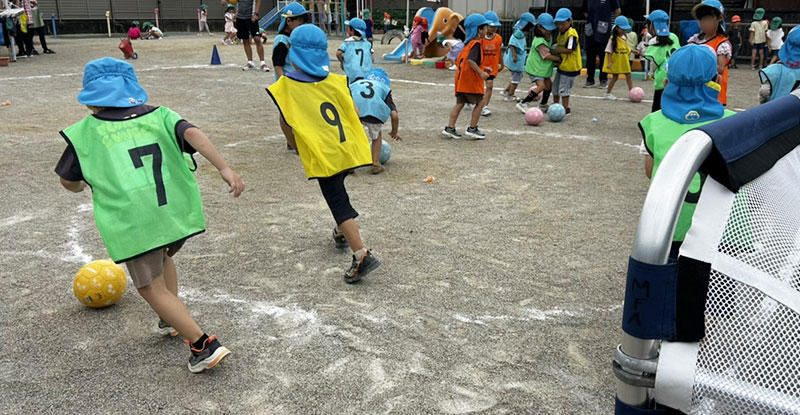 こべき保育園でサッカー巡回指導を実施いたしました