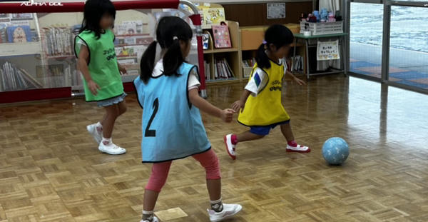 豊地幼稚園でサッカー巡回指導を実施いたしました