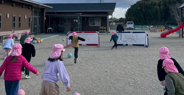 合川保育所でサッカー巡回指導を実施いたしました 