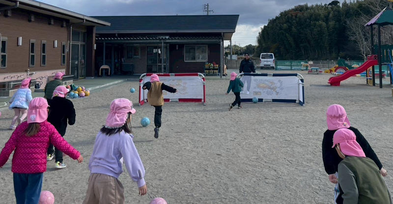合川保育所でサッカー巡回指導を実施いたしました 