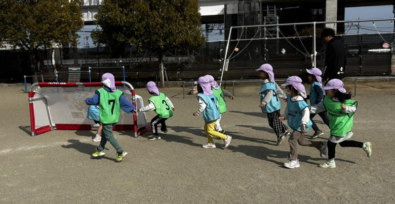 川合保育園でサッカー巡回指導を実施いたしました