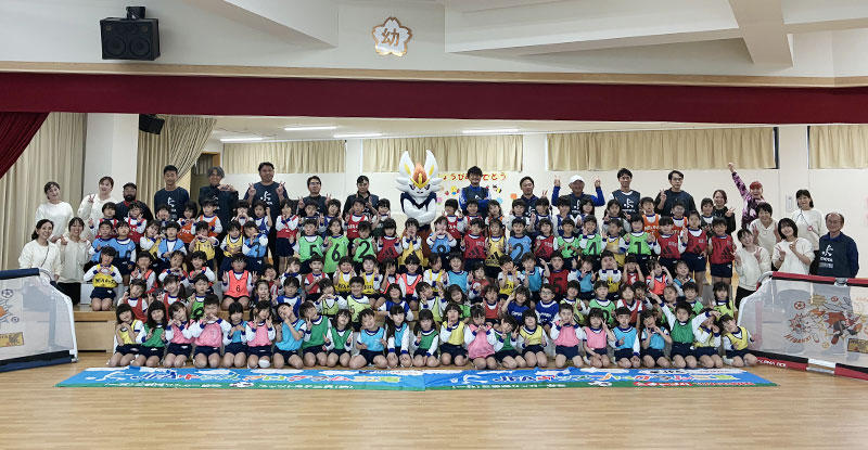 さくら幼稚園でサッカー巡回指導を実施いたしました